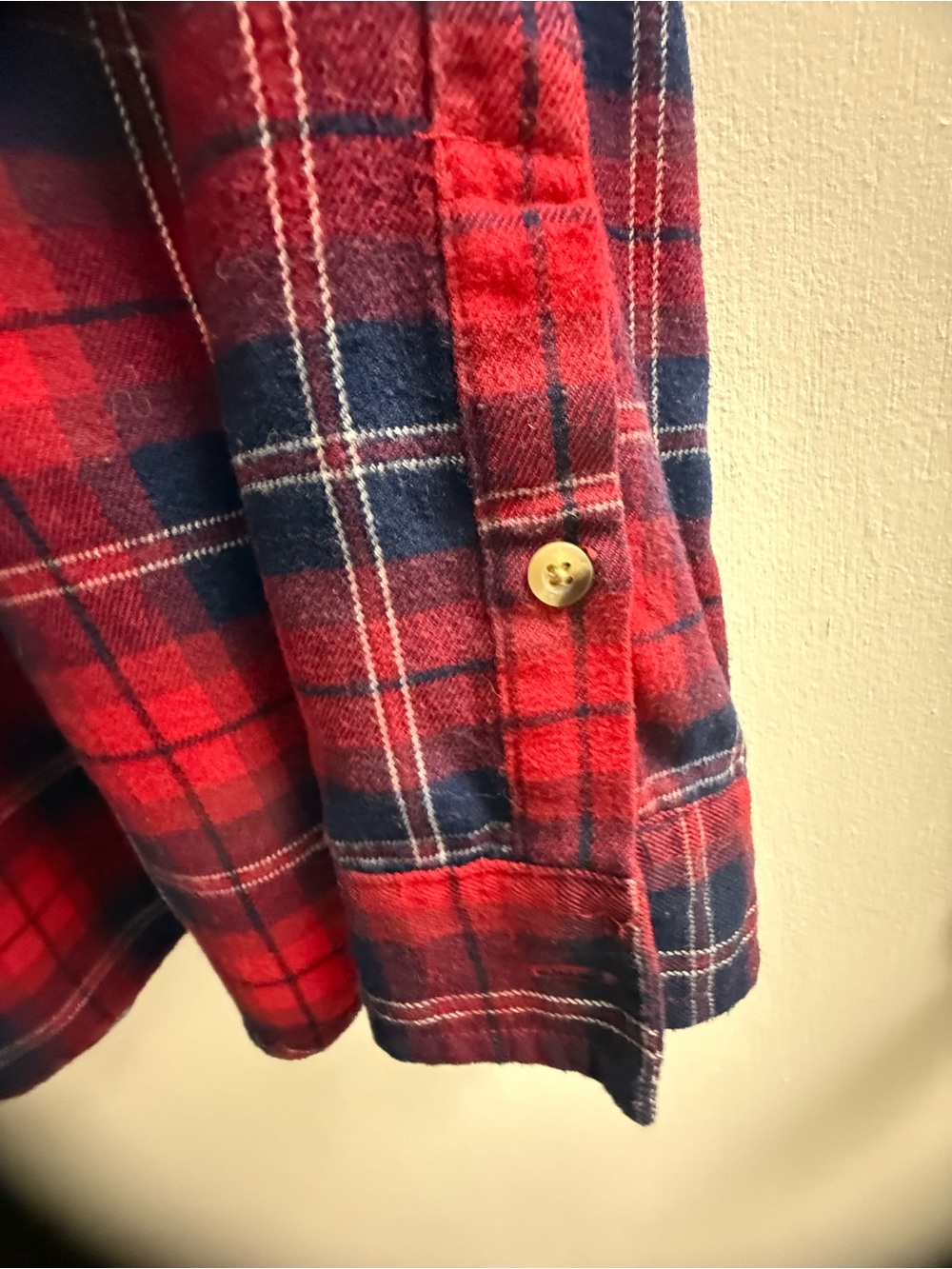JACHS Girlfriend Red and Navy Plaid Button-Down Shirt - Picture 8 of 11